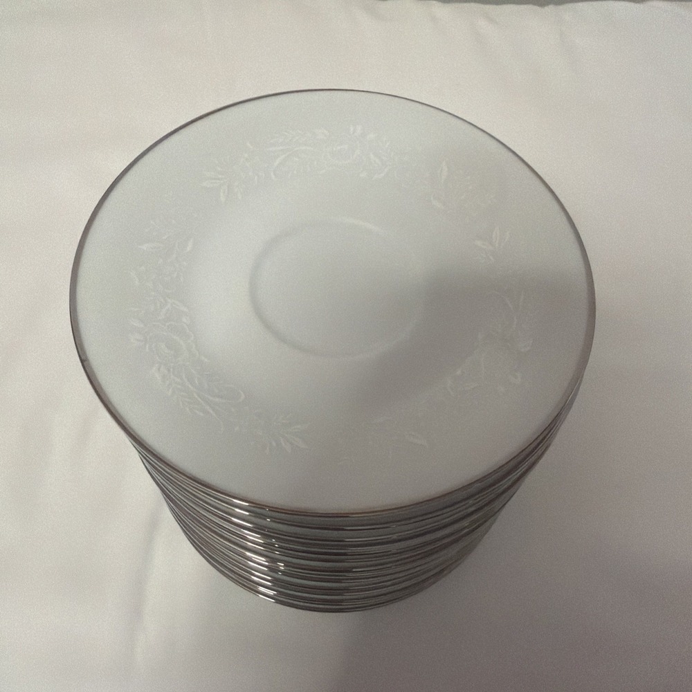 Noritake REINA 6450Q Tea cup saucer set of 14, Vintage Japan Collection